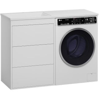 Напольная тумба под раковину Brevita Grafit УТ000015087 120 см Белая матовая